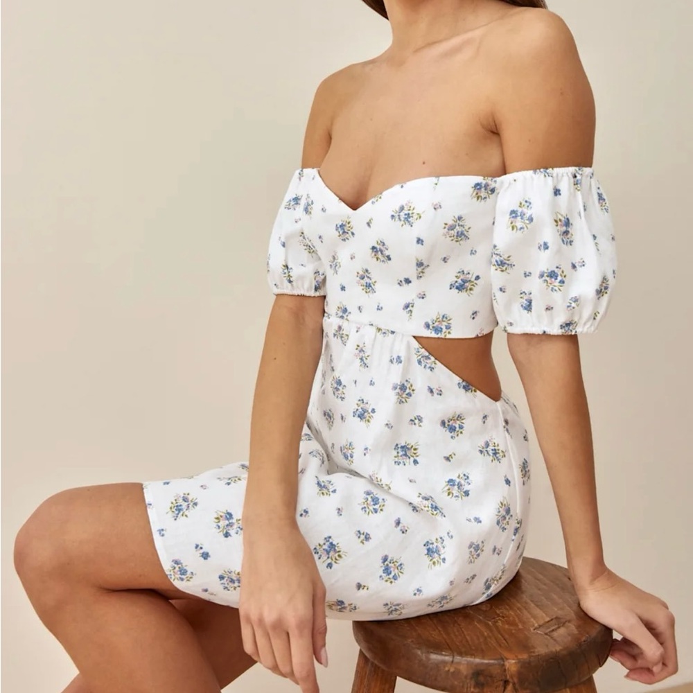 Reformation Emilia Linen Dress